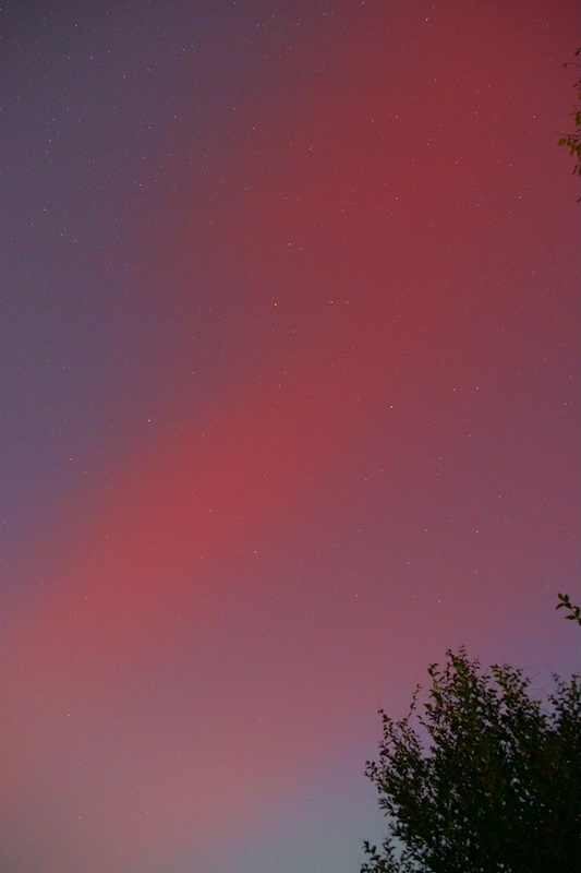 First photo depicting the Northern Lights